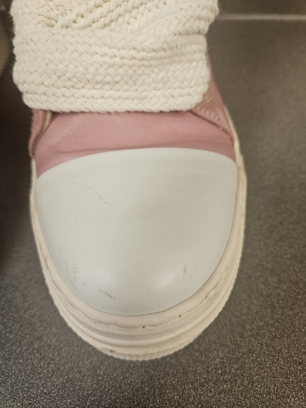 High-Top Platform Sneakers - Pink/White - Picture 5 of 14